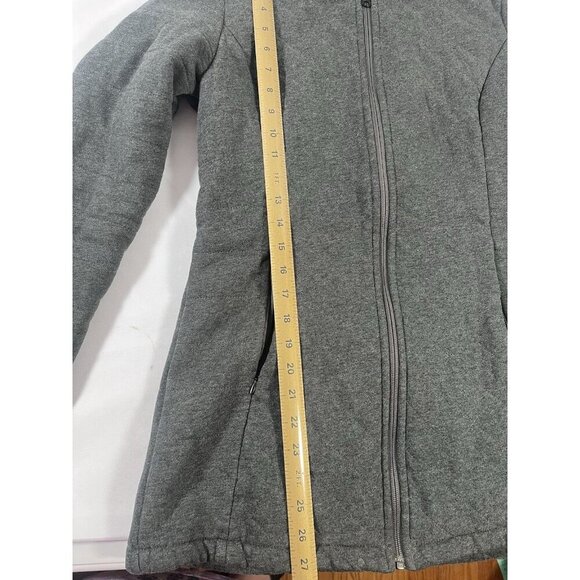 The North Face Caroluna Jacket Women's Size Medium Dark Gray Sherpa Lined - Picture 8 of 10
